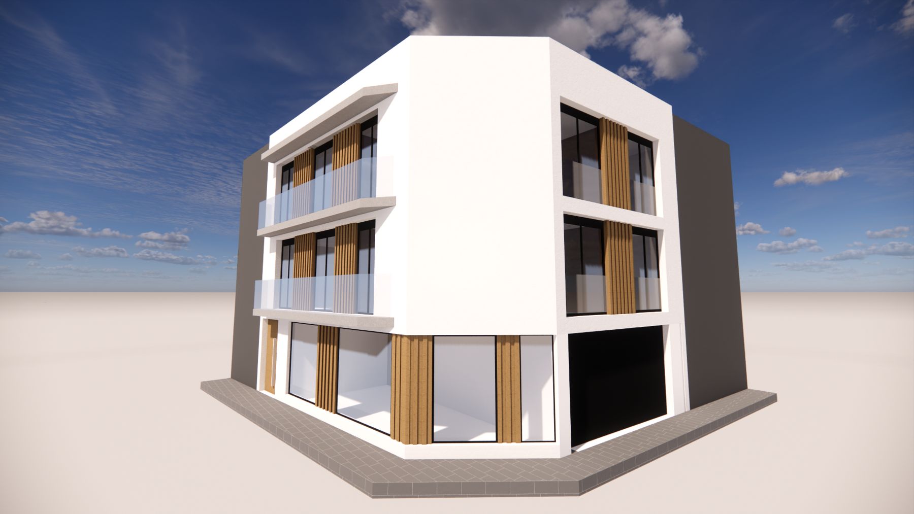 Los Giles, edificio colectivo en Las Palmas de Gran Canaria, infografía del proyecto