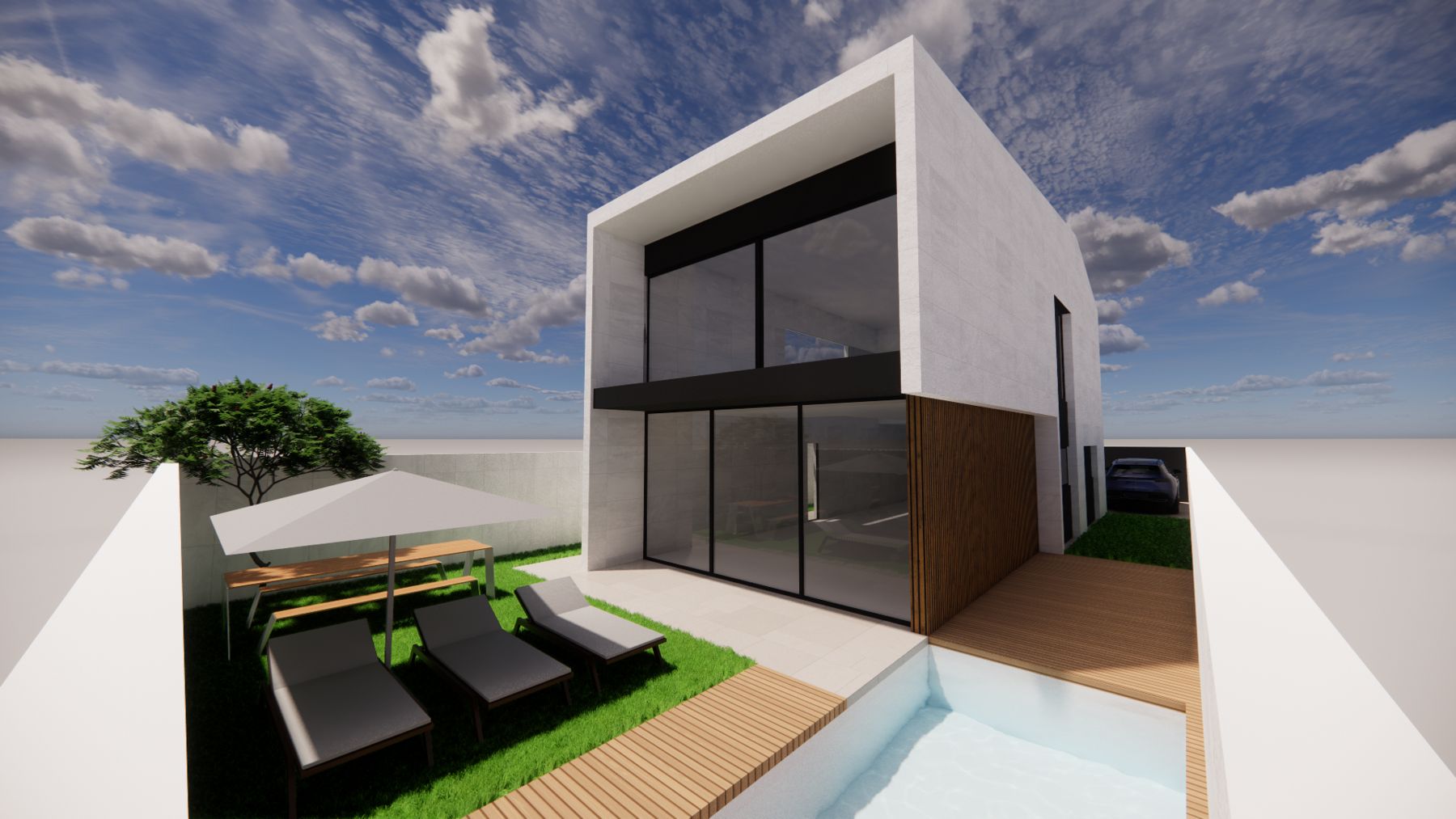 Loma Taliarte IV, vivienda unifamiliar en Telde, infografía del proyecto