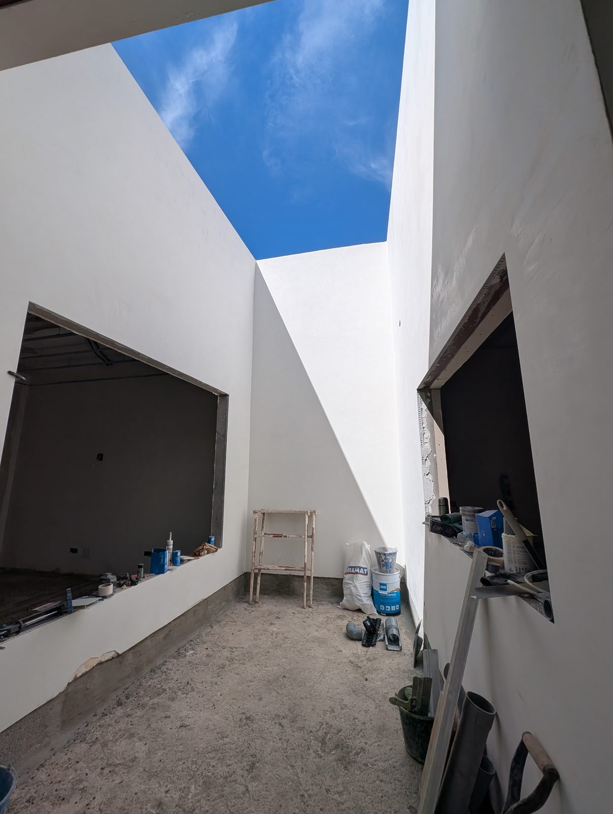Conde de la Vega, rehabilitación de edificio residencial en Telde, estado de la obra